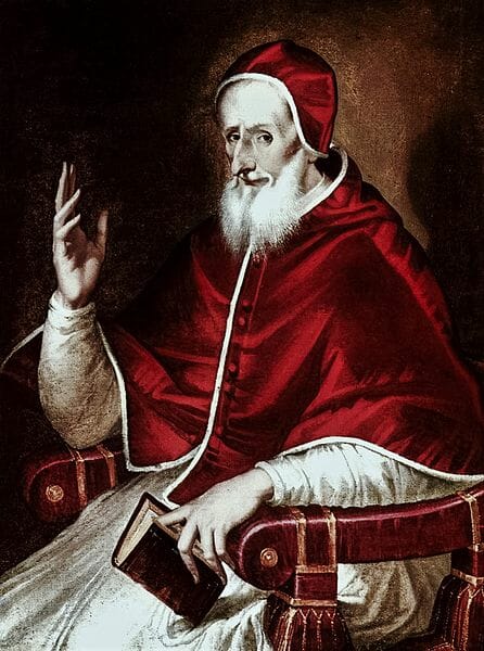 Papa Pio v, pintado por el greco